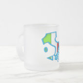 Mattierte Tassen-italienische Zahl Skaten Mattglastasse (Vorderseite Links)