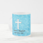 Mattierte Taufe Mattglastasse (Vorderseite Links)
