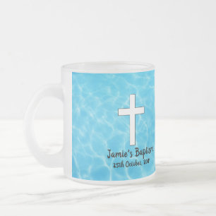 Mattierte Taufe Mattglastasse