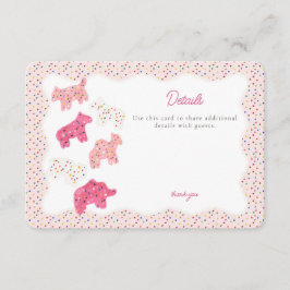 Mattierte Tierkochdetails einfügen Begleitkarte