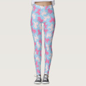 Mattierte Unicorn-Plätzchen auf blauen Leggings (Vorderseite)