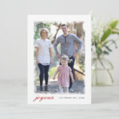 Mattierte Urlaubskarte Feiertagskarte (Stehend Vorderseite)