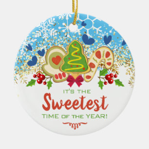 Mattierte Weihnachtskekse Backbäckerei Winter Keramik Ornament