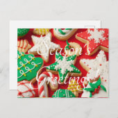 mattierte Weihnachtskekse Feiertagspostkarte (Vorne/Hinten)