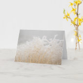 Mattierte Wintergras Karte (Gelbe Blume)