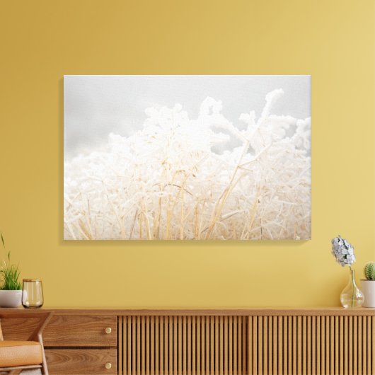 Mattierte Wintergräser Leinwanddruck (Insitu (Wohnzimmer))