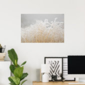Mattierte Wintergräser Poster (Heimbüro)