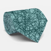 Mattierte Zeilen - Dunkelgrün auf Grün von Grün Krawatte (Gerollt)