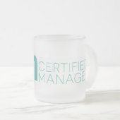 Mattierte zugelassene Manager-Tasse Mattglastasse (VorderseiteRechts)