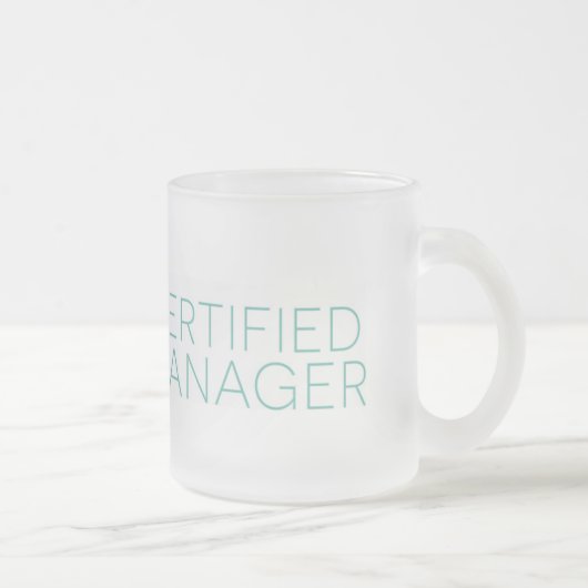 Mattierte zugelassene Manager-Tasse Mattglastasse (Rechts)