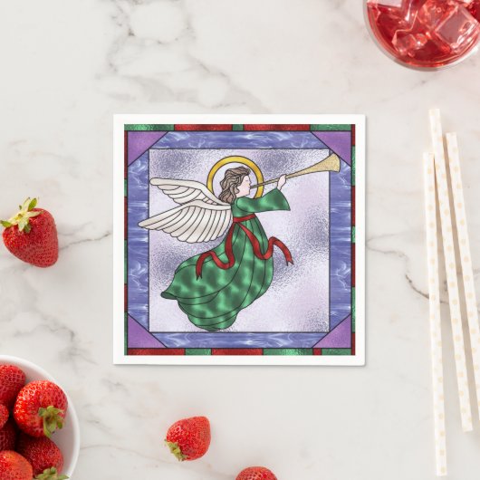 Mattierter Angel Serviette (Beispiel)