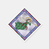 Mattierter Angel Serviette (Ecke)