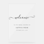 Mattierter Begrüßungsbildschirm für jedes Event Acrylschild (Vorderseite)