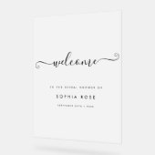 Mattierter Begrüßungsbildschirm für jedes Event Acrylschild (Winkel)