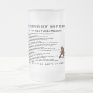 Mattierter Bierstein-Kampf-Mediziner Mattglas Bierglas