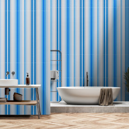 Mattierter Blaustreifen Tapete