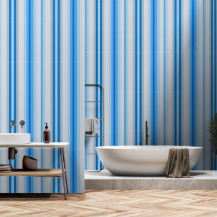 Mattierter Blaustreifen Tapete