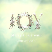 Mattierter botanischer Blumenurlaub Fensteraufkleber (Blatt 3)