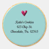 Mattierter Cookie-Produktaufkleber Runder Aufkleber (Vorderseite)