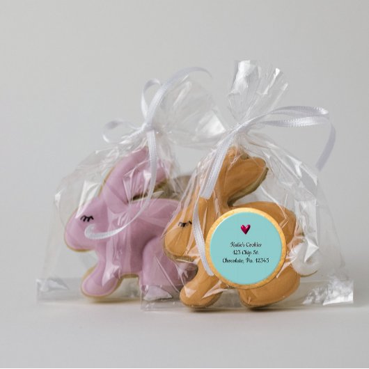 Mattierter Cookie-Produktaufkleber Runder Aufkleber