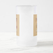 Mattierter Cup - Karussell Giraffe Mattglas Bierglas (Mittel)