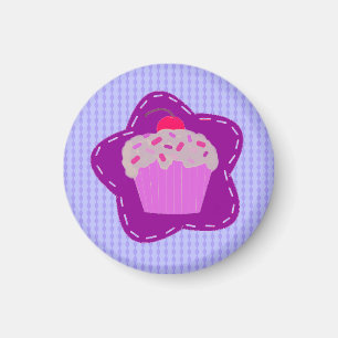 Mattierter Cupcake Magnet