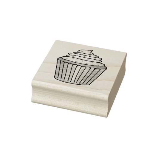 Mattierter Cupcake mit Sprinklen Süßes Cupcakes Br Gummistempel (Stempel)