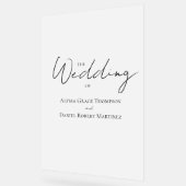 Mattierter Empfang Acrylschild (Winkel)