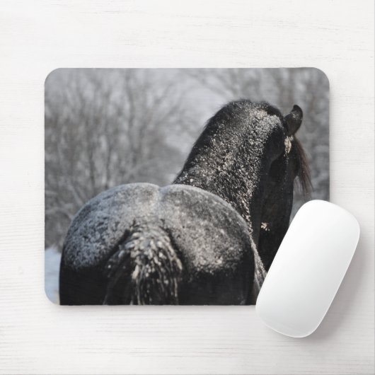Mattierter friesischer Hintern Mousepad (Mit Mouse)