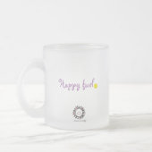 Mattierter Glass-Kaffee-Tasse "P" Mattglastasse (Links)