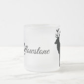 Mattierter Glasseich Tasse-Gelbstein-Elch Mattglastasse (Mittel)