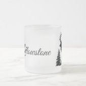 Mattierter Glasseich Tasse-Gelbstein-Elch Mattglastasse (Mittel)