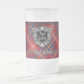 Mattierter GlasStein - ich bin ein roter Lichtie Mattglas Bierglas