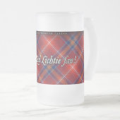 Mattierter GlasStein - ich bin ein roter Lichtie Mattglas Bierglas (VorderseiteRechts)