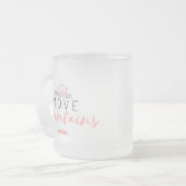 Mattierter Glaube kann GEBIRGSTasse ♡ bewegen Mattglastasse (Vorderseite Links)