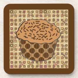 Mattierter Karamellkuchen mit Sprinklen Getränkeuntersetzer