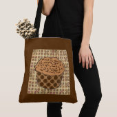 Mattierter Karamellkuchen mit Sprinklen Tasche (Von Nahem)