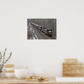 Mattierter Kohlezug Poster (Küche)