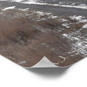 Mattierter Kohlezug Poster (Ecke)