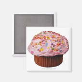 Mattierter Kuchen mit Sprinklen Magnet (Vorderseite/Rückseite)