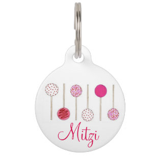 Mattierter Kuchen Pop Feinschmecker Dose Pet Tag Haustiermarke
