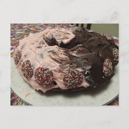 Mattierter Kuchen Postkarte (Vorderseite)