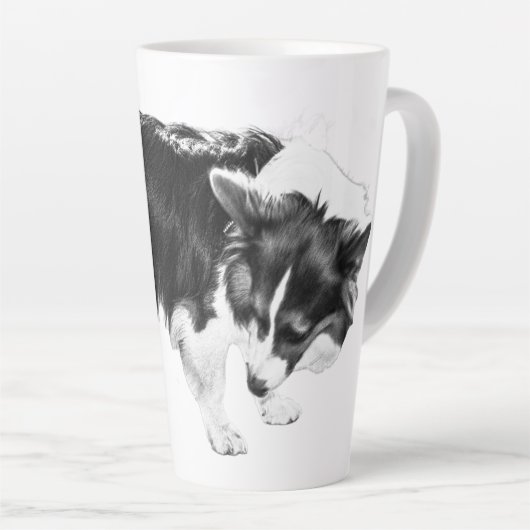 Mattierter leitender Ermittler Milchtasse (Rechte Ecke)