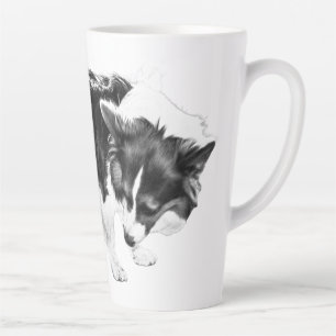 Mattierter leitender Ermittler Milchtasse