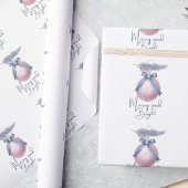 Mattierter Pine Blush Pink Ornament Obelisk Geschenkpapier