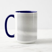 Mattierter Schneeeffekt Dunkelblau Tasse (Links)