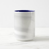 Mattierter Schneeeffekt Dunkelblau Tasse (Zentrum)