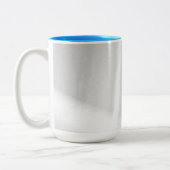 Mattierter Schneeeffekt Zweifarbige Tasse (Links)