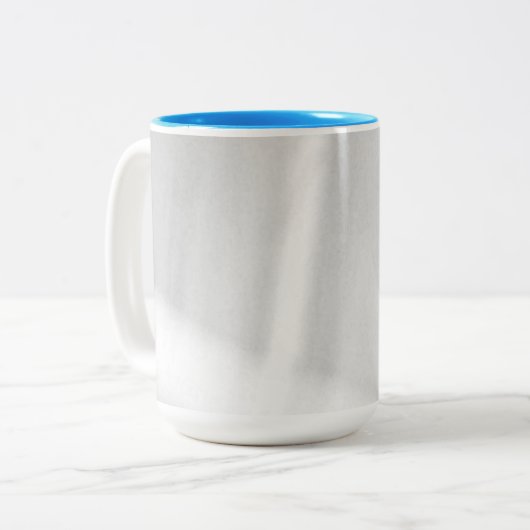 Mattierter Schneeeffekt Zweifarbige Tasse (Vorderseite Links)