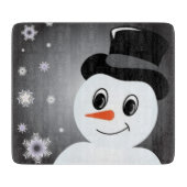 Mattierter Snowman Schneidebrett (Vorderseite)